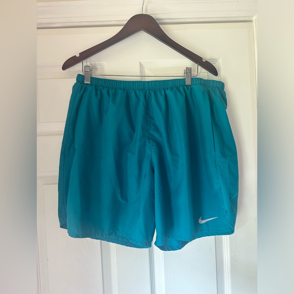 Nike Men's Challenger Brief-Lined 5" Running Shorts in Blue Azul-Size 2XL - Picture 5 of 7